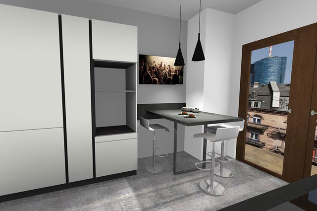 Progettazione cucina lineare e posa